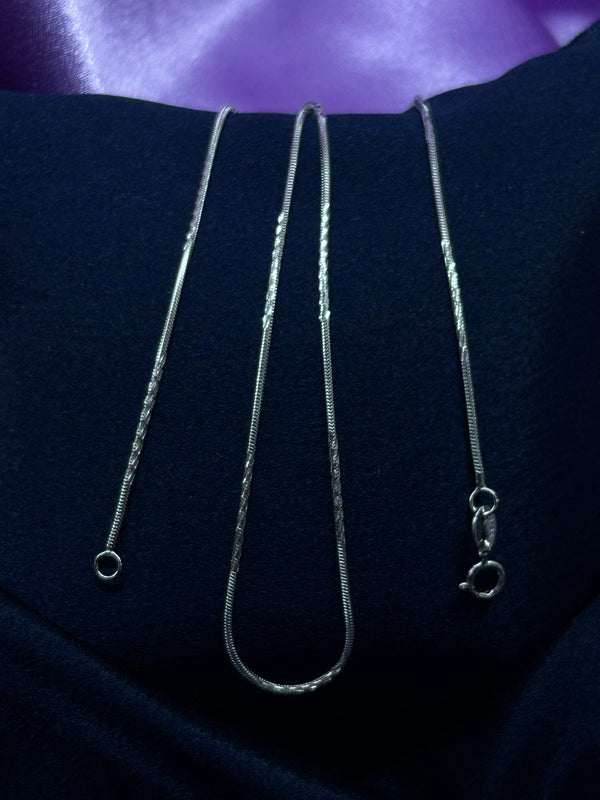 Silver Chain Double Design (Made in 925 Silver)