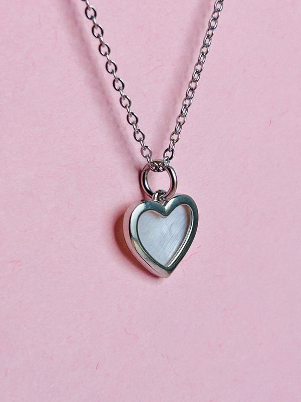 Heart Shaped Pendent with Chain (Made in 925 Silver)