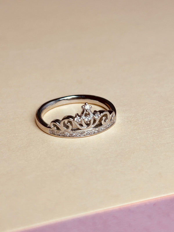 The Princess Crown Silver Ring (Made in 925 Silver)