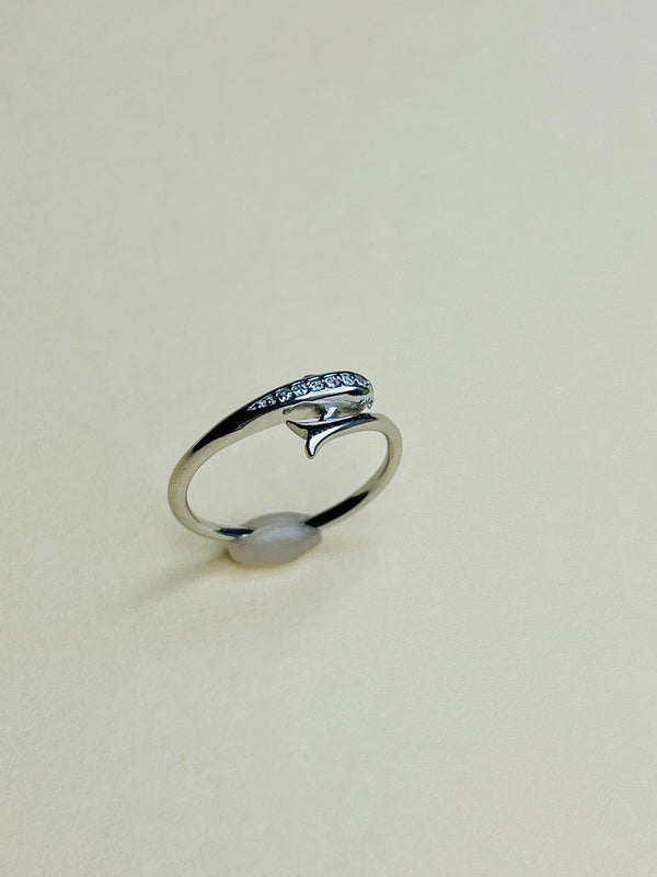 Sterling Adjustable Dolphin Ring