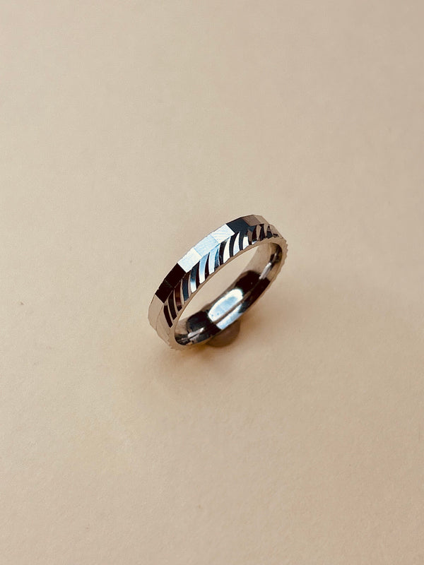 Double Line Silver Cohort Ring (Made in 925 Silver)